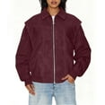 thumbnail image 3 of RXMEKW Cropped Jacket Women, Vintage Leather Jacket with Oversized Functional Pockets, 3 of 7