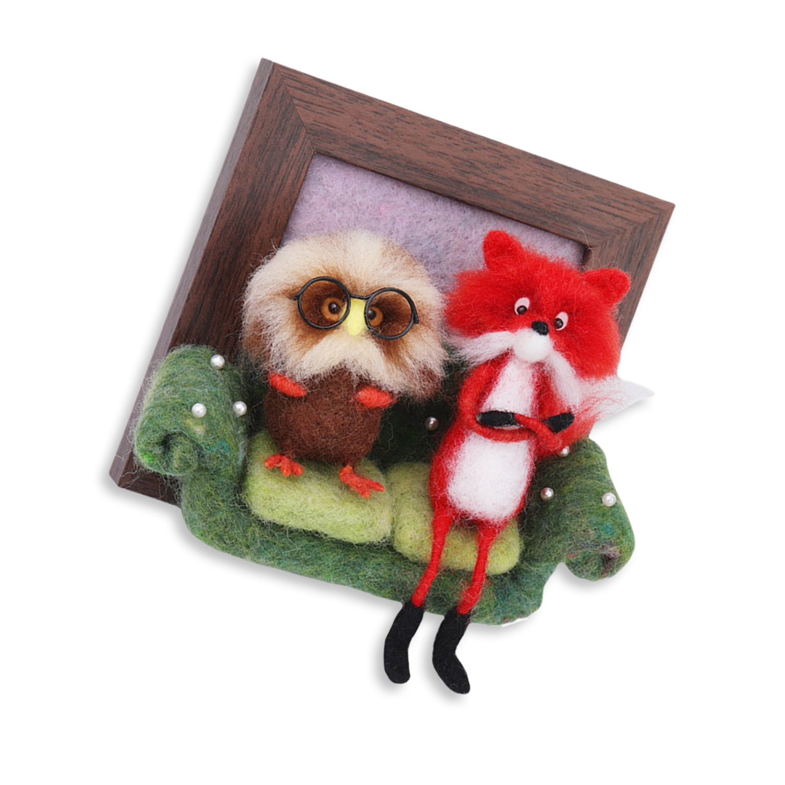 Lovely Frame Needle Felting Kits with Tool Wool Needle Felting Starter Kits Handmade Needle Felting Supplies