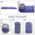 thumbnail image 3 of FAIRYLAND Single,purple,sleeping bag,adult sleeping bag,camping,hiking,waterproof,outdoor travel,for 32℉., 3 of 5