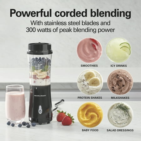 Hamilton Beach Single Serve Blender with Travel Lid, Model 51101BV