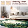 thumbnail image 2 of Flatwoven High Traffic Area Rug, Earthy Jungle Scene Aesthetic, Non Slip, Stain Resistant, Washable Area Rugs for Living Room, Bedroom(Green, 4X6), 2 of 8