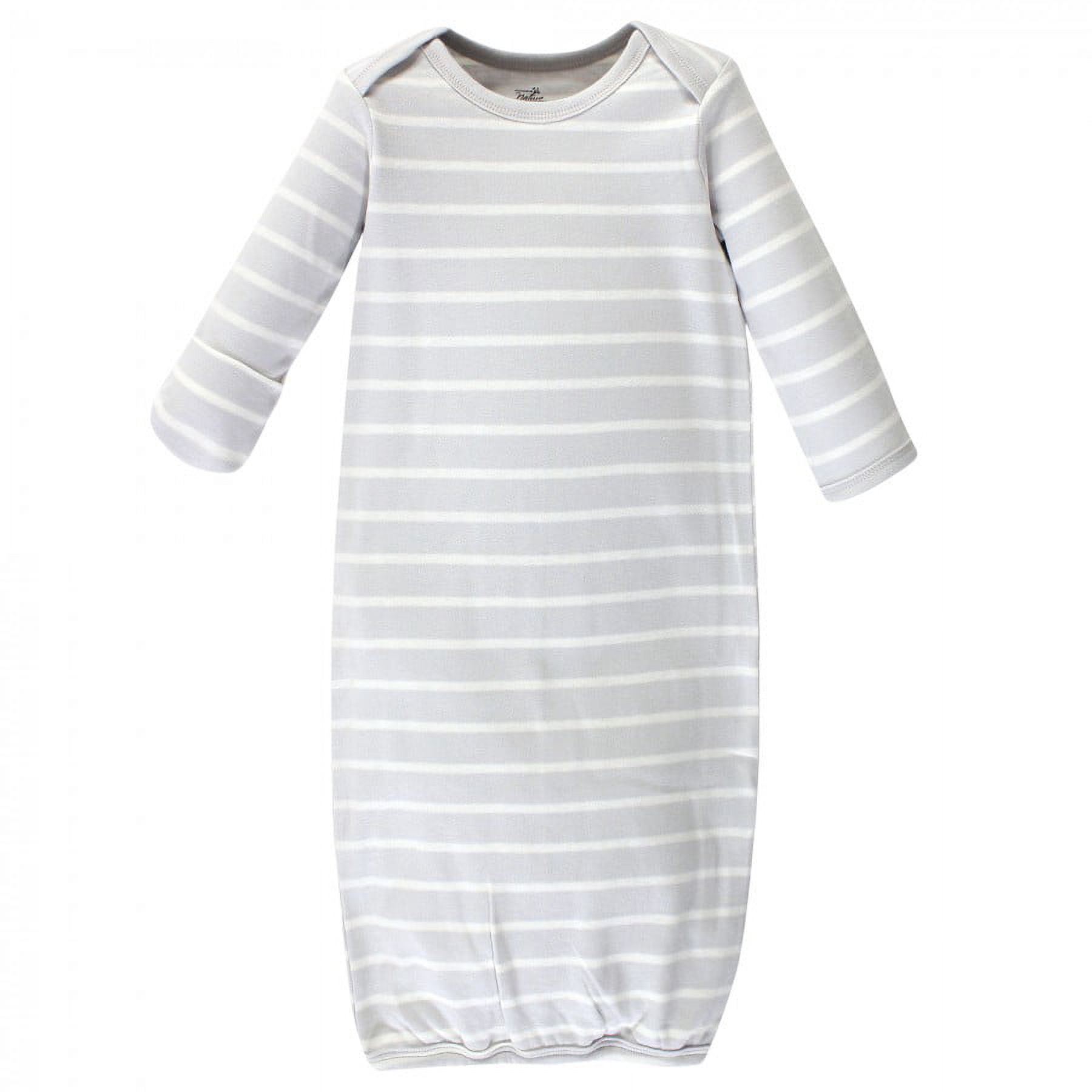 Touched by Nature Baby Boy Organic Cotton Long-Sleeve Gowns 3pk, Boho Fox, 0-6 Months