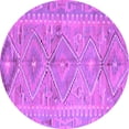 thumbnail image 1 of Ahgly Company Indoor Round Southwestern Purple Country Area Rugs, 6' Round, 1 of 4