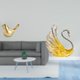 thumbnail image 2 of Figura De Cisne Dorado Moderno, Ganso, Pájaro, Estatua De Animal, Escultura De Resina Para Escritorio, Oficina, Sala De Estar, Repisa, Decoración Del Hogar, Inauguración De La Casa, Regalos, 2 of 8