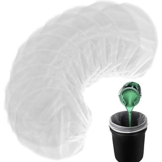 12 Pack 5 Gallon Paint Strainer Bag Fine Mesh Paint Filter W/ Elastic Drawstring