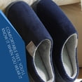 thumbnail image 5 of Fesfesfes Winter New Couple Cotton Slippers Corduroy Home Slippers Non-slip Slippers Men's Home Slippers Flocking Upper Warm Plush Cotton Slippers 9-9.5(42-43), 5 of 6