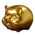 thumbnail image 2 of Lindo cerdo alcancía banco de dinero decoración resina tarro de monedas olla Zulema Hucha, 2 of 8
