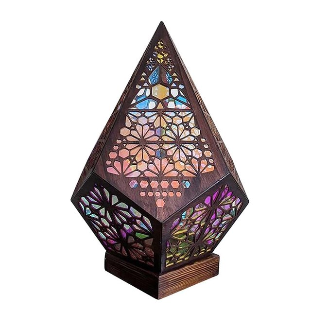 Lámpara de proyección de cielo estrellado bohemio Cena romántica a la luz de las velas Linterna de pie Hugtrwg Para estrenar