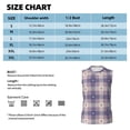 thumbnail image 6 of Balery Purple Floral Gingham Check Plaid Men's Sleeveless Muscle Shirts Workout Tank Top, Moisture Wicking, Odor Protection-Medium, 6 of 8