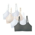 thumbnail image 2 of Uccdo 4-Pack Girls Casual Eveyday Bra Sets 9-16T Teens Girl Adjustable Strap Training Bra Wireless Padded Crop Cami Sports Bra, 2 of 8