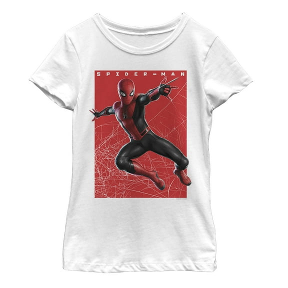 Girl's Marvel Spider-Man: Far From Home Sightseeing  Graphic Tee White Large