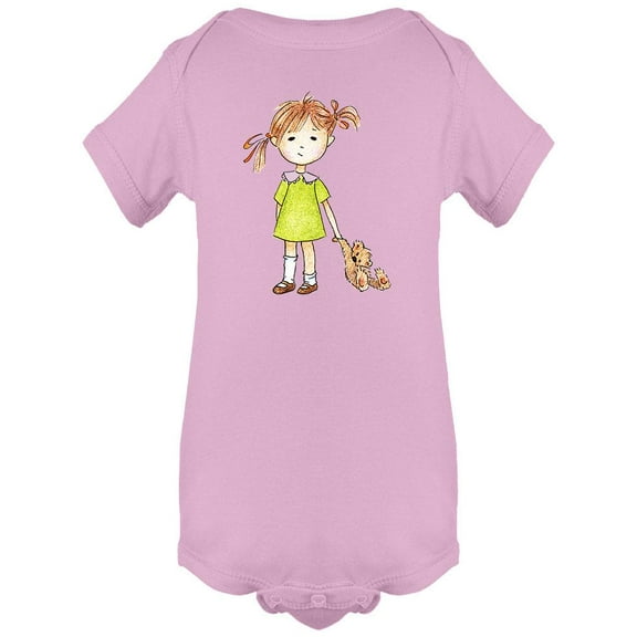 Girl With A Teddy Bear Bodysuit Infant -Image by Shutterstock,  18 Months