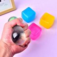 thumbnail image 3 of Ice Cube Squeeze Fun #SQUISHY# Ice Cube Decompression Toy Maltose Colorful Block Squeeze TPR D4B0, 3 of 7