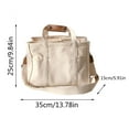 thumbnail image 2 of MUSOIE Canvas Tote Bag for Women Crossbody Shoulder Handbag with Compartments Travel Work Bag, 2 of 9