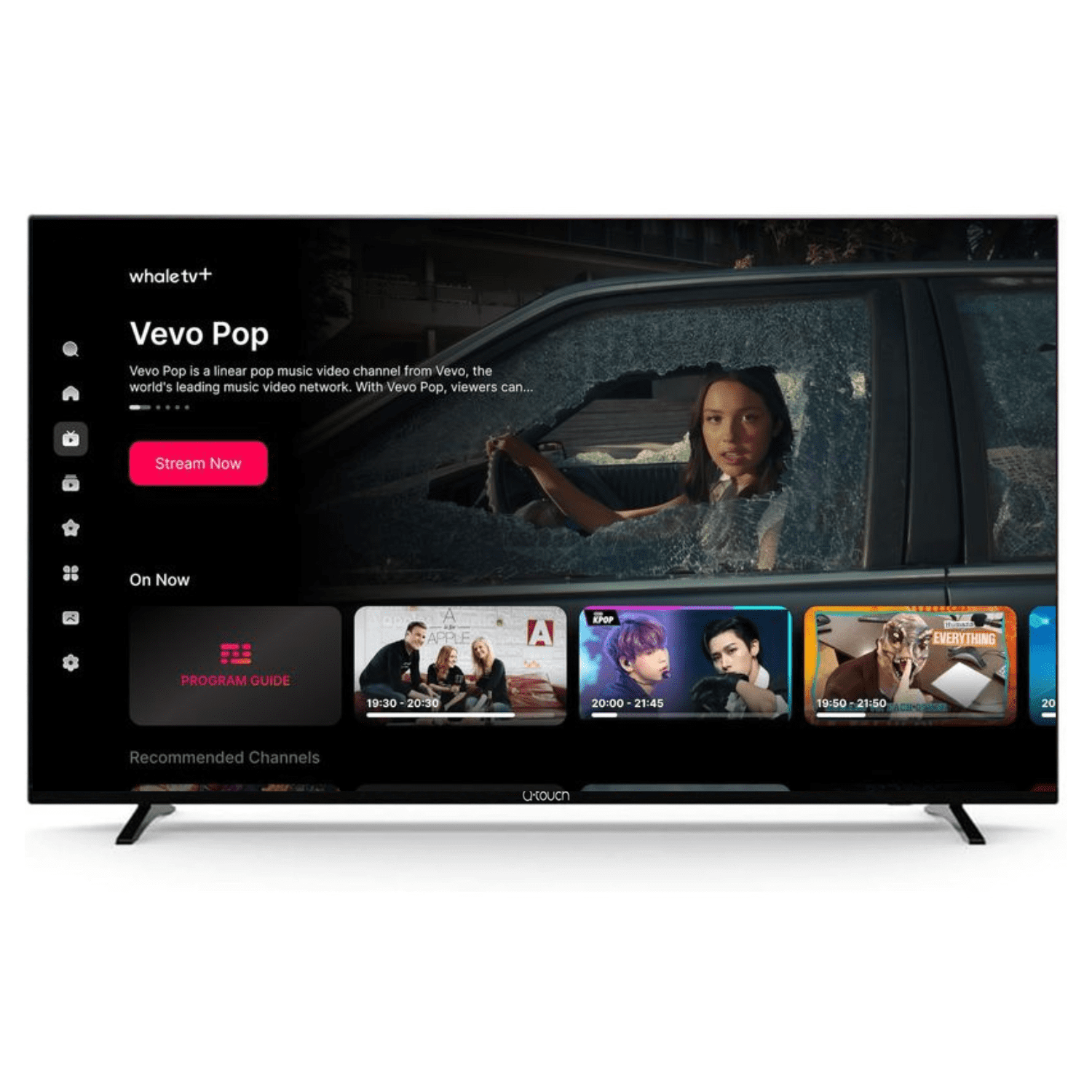 Q-touch - Pantalla LED Smart HD de 32 Sistema Whale Os Dolby Audio QW32Dyh