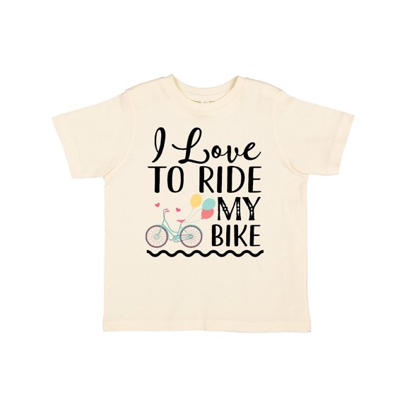 Inktastic Bicycle I Love to Ride My Bike Girls Toddler T-Shirt