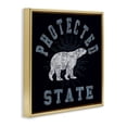 thumbnail image 4 of Stupell Industries Polar Bear Protected State Animals Painting Gold Floater Framed Canvas Art Print Wall Art, 18 x 18, 4 of 10