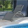 thumbnail image 6 of Vivere Dockside Sun Lounger in Green Apple with White Aluminum Frame, 6 of 9
