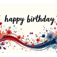 thumbnail image 4 of Colorful Floral Happy Birthday Banner Backdrop with Balloons and Roses for Party Supplies Photography Props Decors Background, 4 of 4