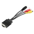 thumbnail image 1 of VGA to Video TV Out S-Video AV and 3 RCA Female Converter Cable Adapter, 1 of 6