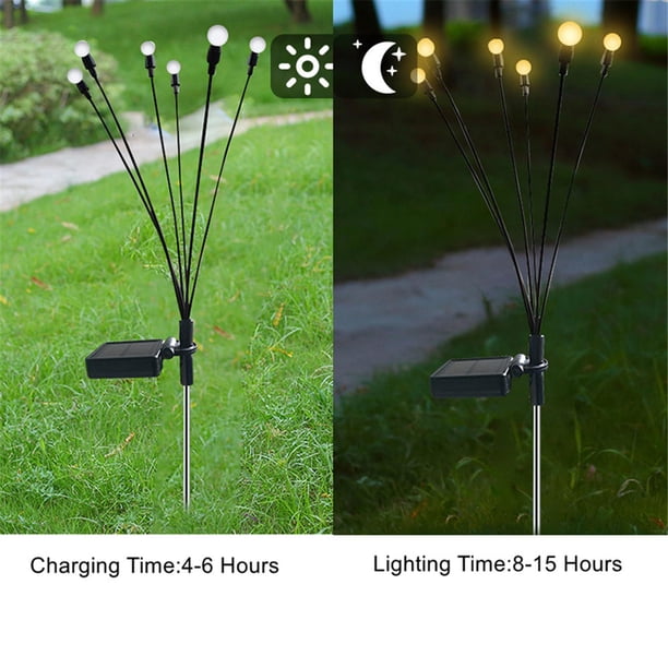 Lámpara de paisaje impermeable shamjiam luces del camino del césped