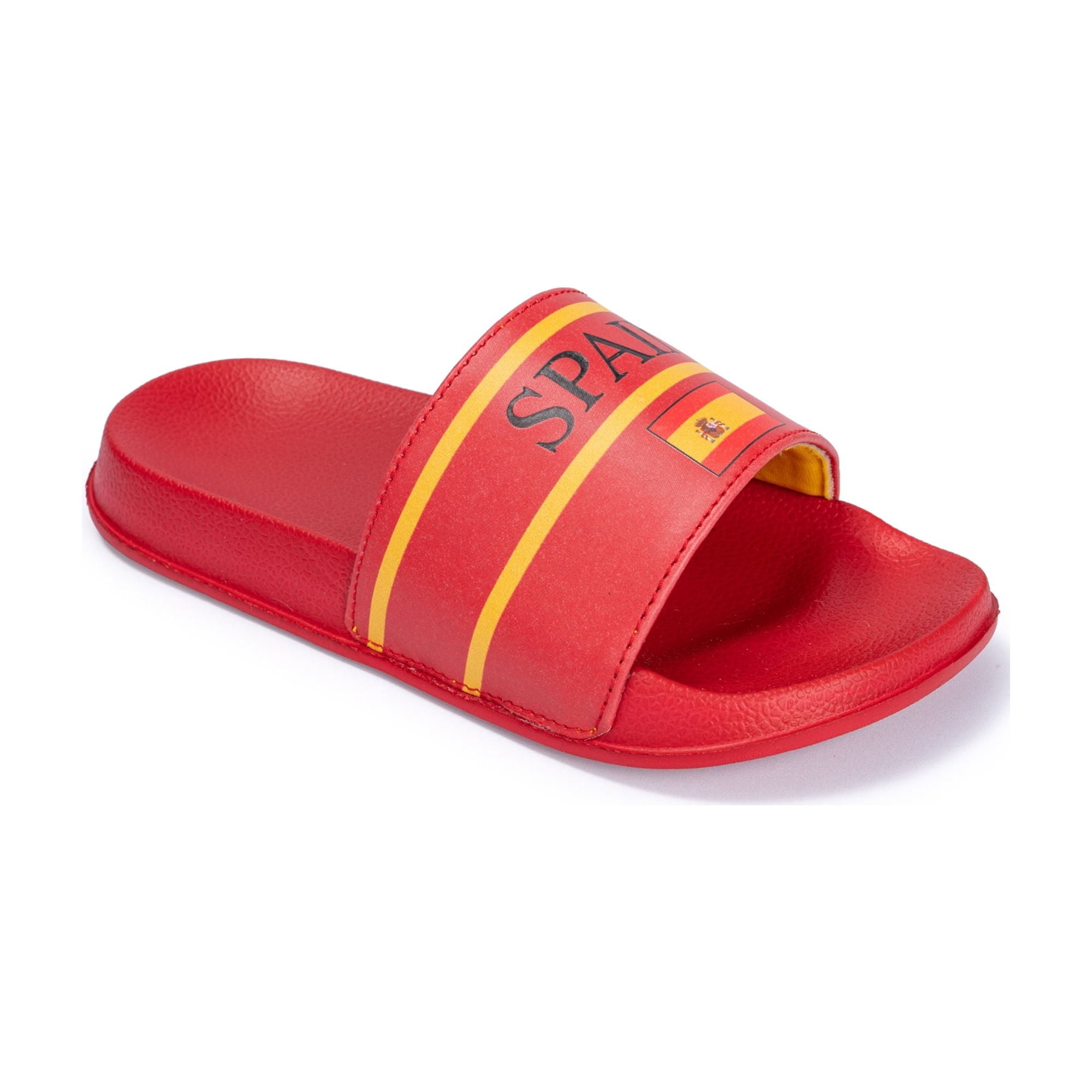 Kids Soccer Fan Slide Sandals – USA, Mexico, Argentina, Brazil, & Spain