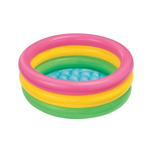 Intex Sunset Glow Inflatable Colorful Baby Pool, Multicolored (4 Pack)