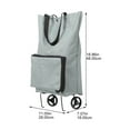 thumbnail image 2 of OULII Sac Fourre-Tout Roulant Gris en Pvc pour Fêtes 1 Ensemble, 2 of 8