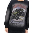 thumbnail image 6 of Monster Jam Little Boys and Big Boys Mineral Wash Graphic Sweatshirt, Sizes 4-18, 6 of 6