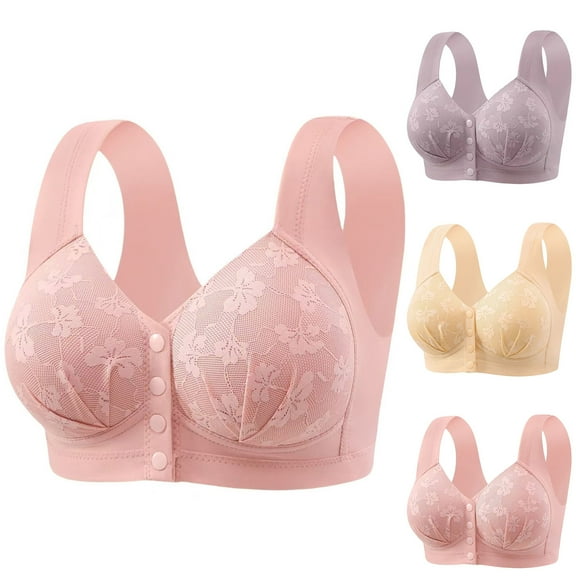 Antinious Womens Push-Up Backless Plus Size Seamless Daily Casual Bras