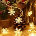 thumbnail image 4 of Christmas Lights Garland Festoon Fairy String Lights Chain 5M/10M 220V Snowflake Outdoor For Home Wedding Party New Year's Decor, 4 of 5