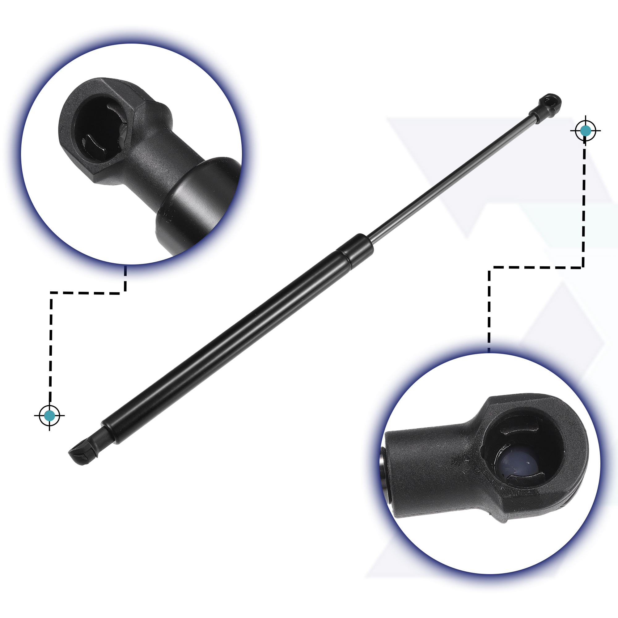 Unique Bargains 2Pcs Rear Hatch Lift Supports Struts for Fiat GRANDE PUNTO 2005-present