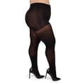 thumbnail image 5 of MeMoi Microfiber Opaque Plus Size Curvy Control Top Tights - Womens - Female, 5X-6X, Naturel, 5 of 10