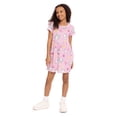 thumbnail image 6 of Hello Kitty Girls' Allover Print Dress with Short Sleeves, Sizes 4-12, 6 of 8