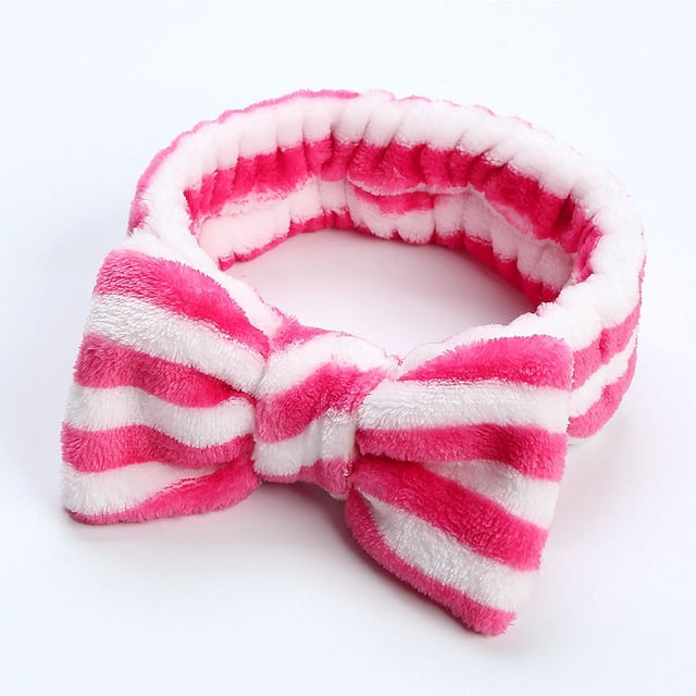 Banda para el cabello de vellón de coral Banda para el cabello para mujer Lazo de felpa Banda para el cabello Linda diadema de color sólido para lavarse la cara Accesorios para el cabello