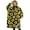 Black Sunflower Pattern, variant on Oversized Wearable Blanket Hoodie,Black Sunflower White Daisy Pattern Sherpa Blanket Hoodie with Super Pockets,Super Warm Fuzzy Pullover for Women & Men