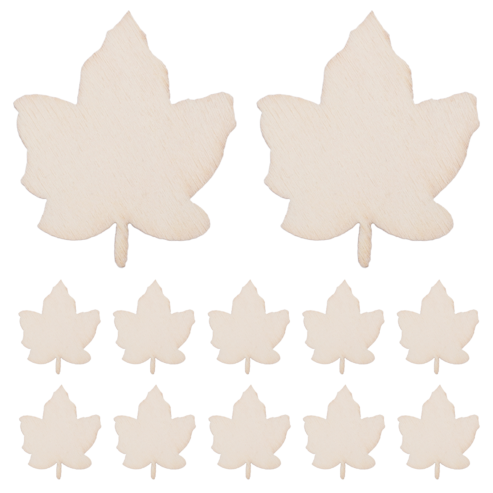 Huwena Fall Crafts Set – 24 Maple Leaf Wood Cutouts & 12 Colored Markers For DIY Thanksgiving Decor