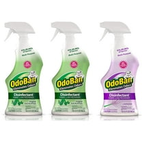 OdoBan Ready-to-Use Disinfectant and Odor Eliminator, Set of 3, 32 Ounces Each, 2 Bottles Original Eucalyptus and 1 Bottle Lavender Scent