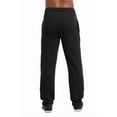 thumbnail image 3 of Men's Active Stretch Open Bottom Terry Sweatpants with Pockets (2XL, Black), 3 of 3