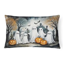 Carolines Treasures DAC2281PW1216 16 x 12 in. Unisex Ghosts Spooky Halloween Fabric Decorative Pillow