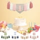 thumbnail image 1 of Banner de borla del primer cumpleaños - Decoración de la trona, guirnalda de tela azul verde, rosa marrón, decoración de fondo para la fiesta, 1 of 6
