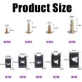 thumbnail image 2 of 170PCS Set Engine Under Cover Splash Shield Guard Body Bolts, Bumper Fender Liner Push Retainer Fastener Rivet Clips, Universal Extruded U-Nuts Kit for Infiniti G35 G37 EX35 FX35 FX45 Black One Size, 2 of 5