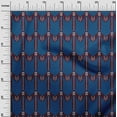 thumbnail image 2 of oneOone Organic Cotton Poplin Twill Fabric Chevron Ikat Print Fabric By Yard 42 Inch Wide, 2 of 4