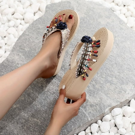 

Zedker Comfy Slippers For Women Slip On Slippers For Women Women Open Toe Slippers Shoes Comfy Sandals Casual Comfortable Beach Sandals Clearance