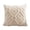 B003- Complexion, variant on Faux Throw Pillow, 18X18 In, White Couch Cover, Living Room Decor, Fireplace Decorations for Living Room, Cream Woven, 1 Pc
