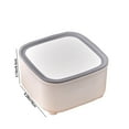 thumbnail image 4 of Small Trash Can with Lid, Mini Trash Can for Bathroom, Office and Bedroom, Small Bathroom Garbage Can with Swing Top, Compact Waste Basket for Desk, Dorm & Home, Gray - Xuniizn, 4 of 9