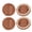 Brown, variant on 4Pcs Furniture Chair Wheel Stoppers Rubber Bed Frame Stopper Nonslip Fixed Chair Foot Pad Furniture Caster Cups