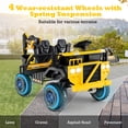 thumbnail image 4 of Costway 24V Ride On Excavator, 4WD Electric Truck Construction Vehicle with Remote Control, 4 of 10