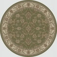thumbnail image 2 of Radici Usa Como Area Rug 1596 Green Vines Leaves 5' 3" x 5' 3" Round, 2 of 2