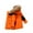 Orange, variant on Boys Puffer Parka Coats Faux-F𝐮r Hood Winter Insulated down Jackets Kids Thick Warm Outdoor Hiking Puffer Outwear